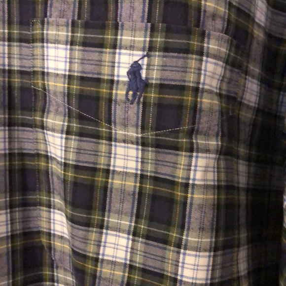 Classic Ralph Lauren long sleeve plaid button. - Picture 2 of 5